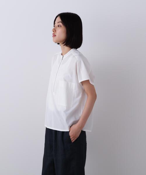 YLEVE（イレーヴ） ブラウス シャツ 半袖 YLEVE / COTTON CUPRA HALF 