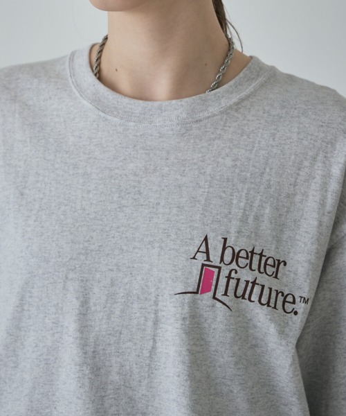 「CREOLME」 「russell athletic」半袖Tシャツ FREE グレー レディース_画像3