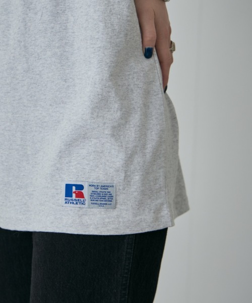 「CREOLME」 「russell athletic」半袖Tシャツ FREE グレー レディース_画像5