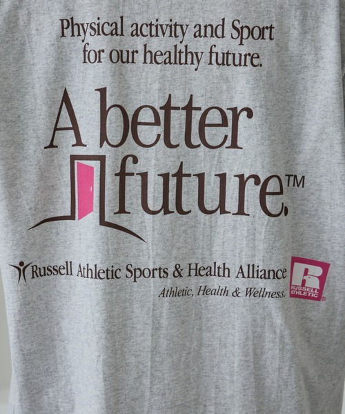 「CREOLME」 「russell athletic」半袖Tシャツ FREE グレー レディース_画像6