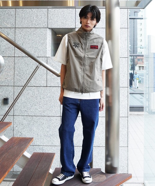 「THRASHER」 ベスト M グレー メンズ_画像8