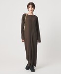ワンピース 「WEB限定」リブ ロングスリーブ...の詳細画像3