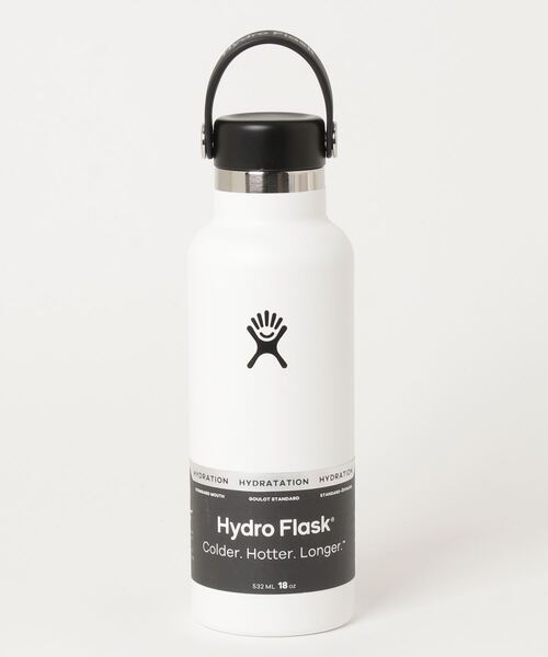 Hydro Flask 水筒 355ml ホワイト/ブラック HYDRO FLASK 水筒 「Hydro Flask」HYDRATION 16oz WIDE MOUTH