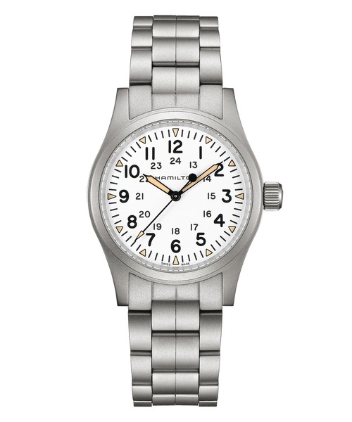 ハミルトン　カーキ カーキ フィールド Mechanical 38mm - ダイヤルカラー:ブラック