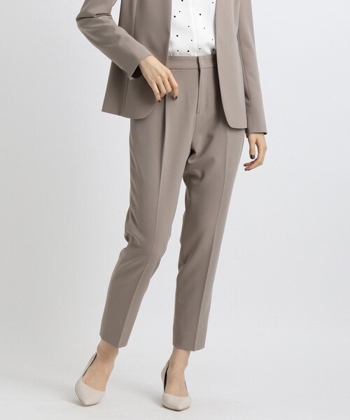パンツ スーツ エコ 洗える Uvケア ストレッチタックテーパードパンツ Zozotown Yahoo 店 通販 Yahoo ショッピング