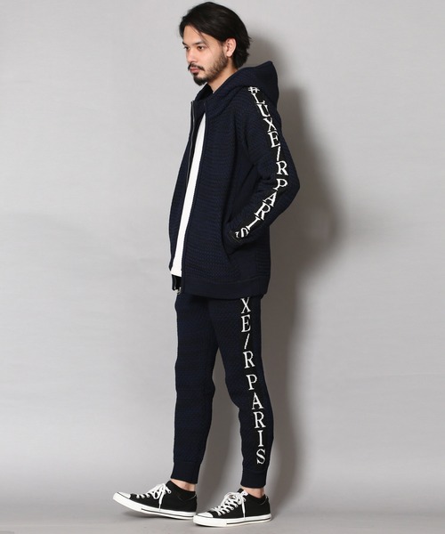 CERCA パンツ RM/サイドロゴライン ニットパンツ メンズ レディース