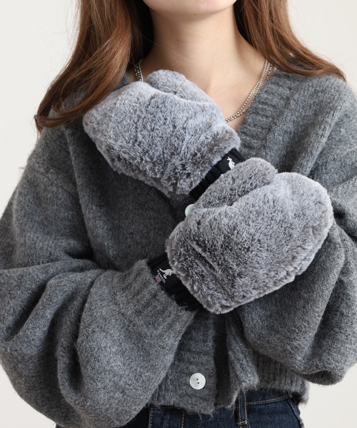 KANGOL（カンゴール） 手袋 フェイクファーミトン メンズ レディース