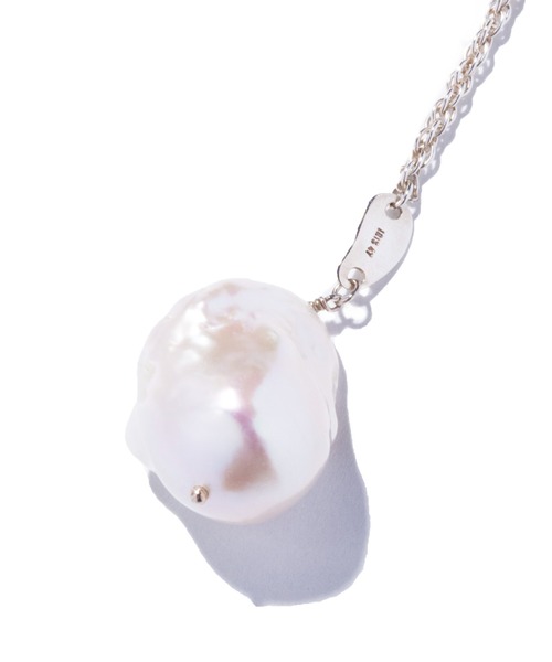 ネックレス 「IRIS 47」baroque pearl lariat necklce IP4 レディースの画像