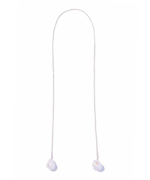 ネックレス 「IRIS 47」baroque pearl lariat necklce IP4 レディースの画像