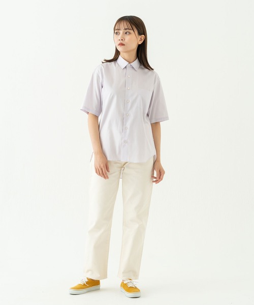 BRICK＆SONS シャツ リラックスバックプリーツシャツ半袖