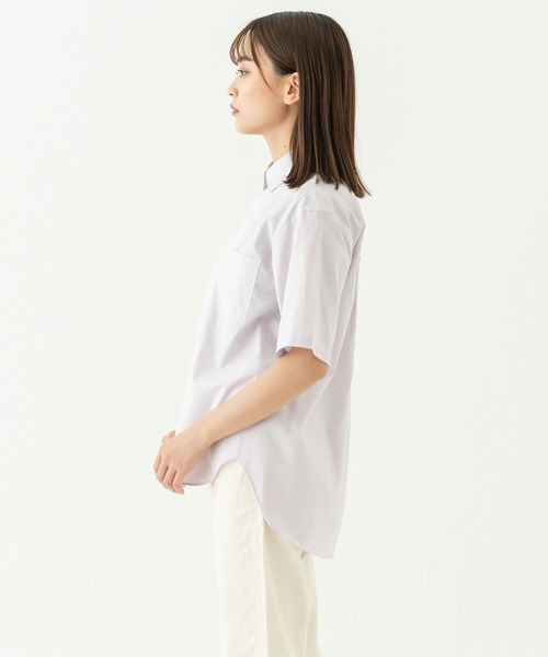 BRICK＆SONS シャツ リラックスバックプリーツシャツ半袖