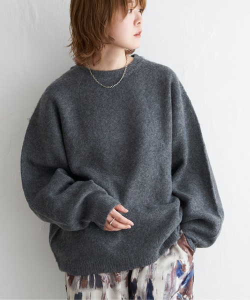 notch. ニット セーター 「In Red 11月号掲載」シンプルゆるニット