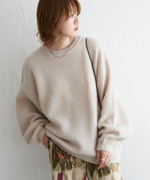 notch. ニット セーター 「In Red 11月号掲載」シンプルゆるニット