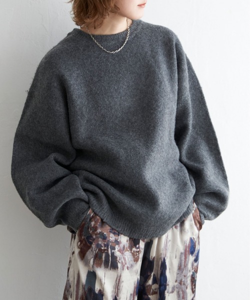 notch. ニット セーター 「In Red 11月号掲載」シンプルゆるニット