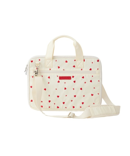 MILKFED.（ミルクフェド） タブレットケース HEART EMBROIDERY PC BAG