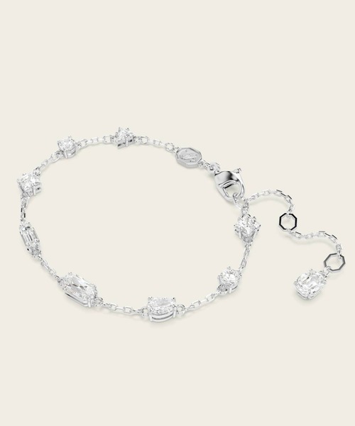 スワロフスキーMesmera ブレスレット Mesmera bracelet, Mixed cuts, Green, Rhodium plated | Swarovski