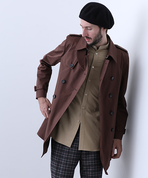 UNITED TOKYO」 トレンチコート 1 ブラウン メンズ : 79524449  