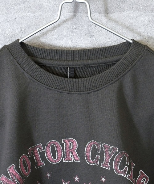 トレーナー スウェット 裏毛 プリントクルー メンズ レディース