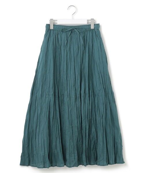 J.PRESS YORK STREET スカート 「WOMEN」クリンクルフレア