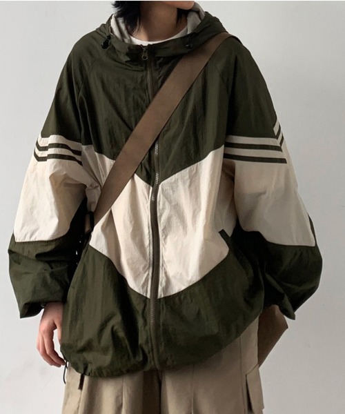 ぷるーさま専用です MGV ブルゾン アウター color-blocked zip-up hoodie メンズ