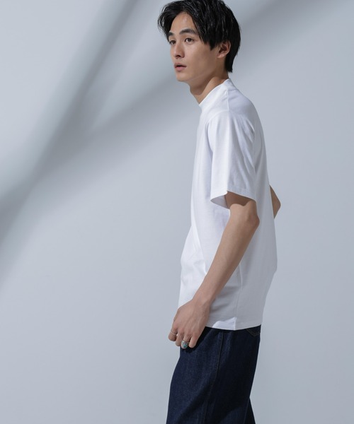 NANO universe tシャツ Anti Soaked(R)汗染み防止 モックネックT