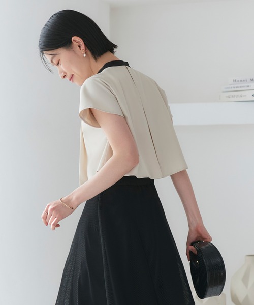 RUIRUE BOUTIQUE（ルイルエブティック） ブラウス シャツ 半袖 洗える