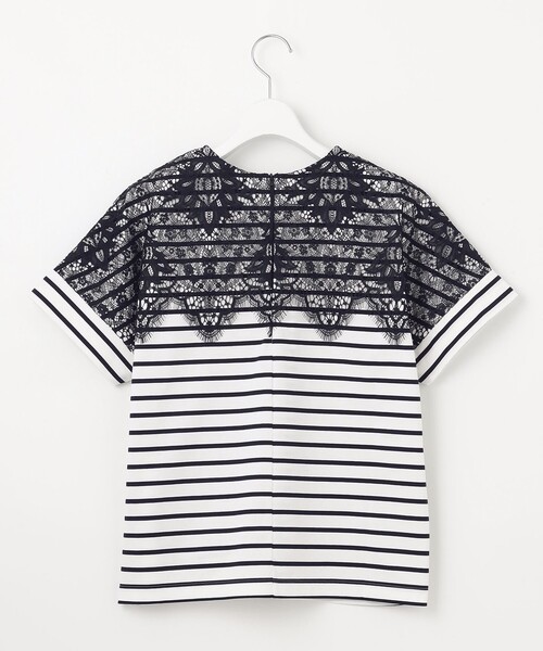 超美品　自由区　【洗える】レース Tシャツ 自由区 tシャツ 「洗える」レース Tシャツ レディース