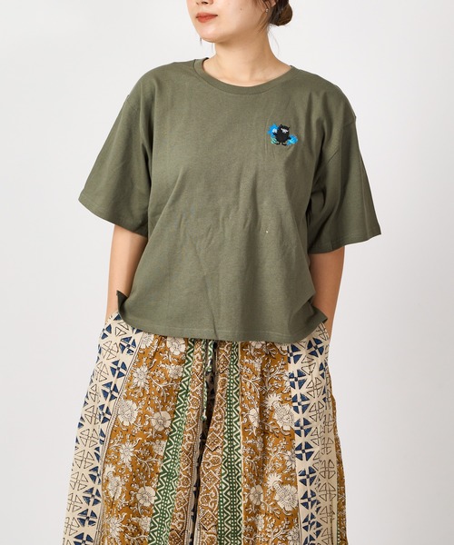 MOOMIN（ムーミン） tシャツ ケサクッカ 刺繍 ビッグ Tシャツ Big TEE