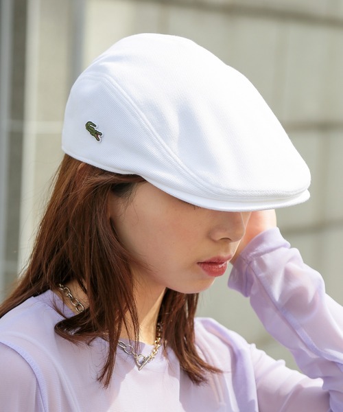 LACOSTE ベレー帽 LACOSTE 帽子 ベレー帽 ベーシックコットンハンチング メンズ