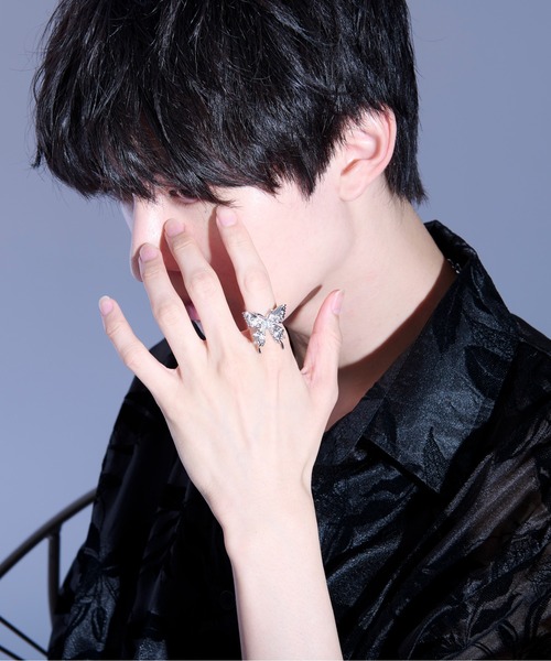 Ellno Loset（エルノロゼット） 指輪 リング バタフライリング メンズ