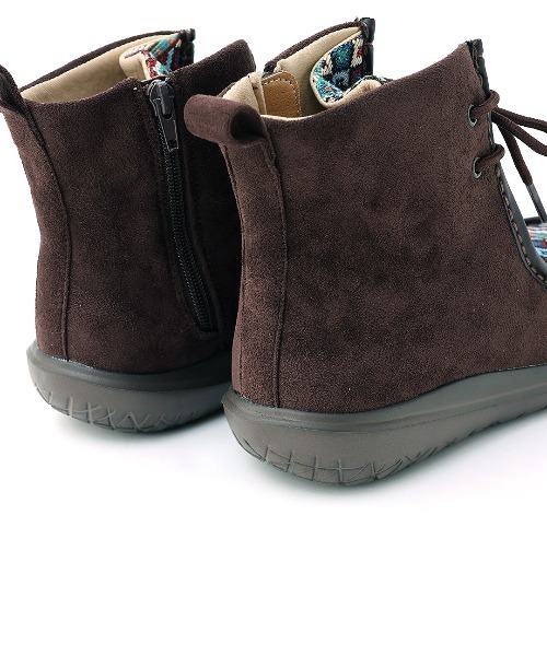 チチカカ ブーツ キカファブリックモカシンブーツ レディース