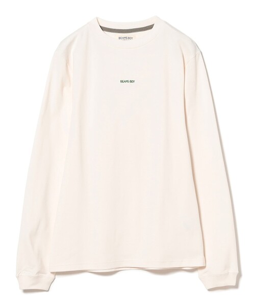 BEAMS BOY tシャツ Tシャツ ボーイ ミニロゴ ロングスリーブ 
