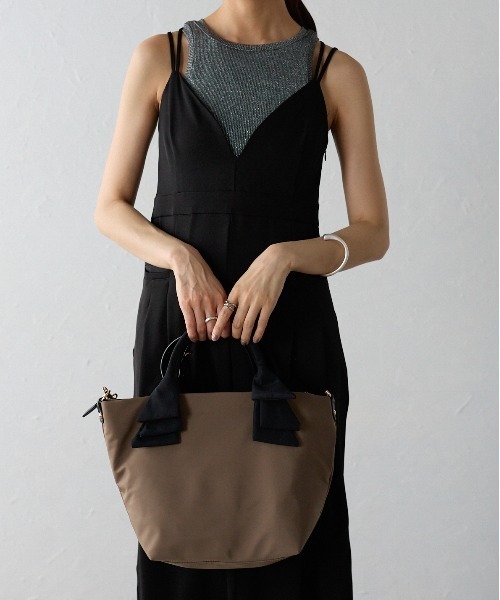 Lien Select トートバッグ パイルオンリボンナイロントートバッグ 中