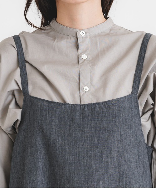 quadroキャミワンピース quadro tシャツ ポリ/コットンブロードコクーンキャミワンピース