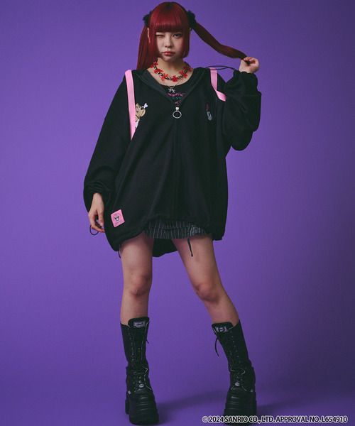 GALFY パーカー 「GALFY/ガルフィー」×「KUROMI/クロミ」みんな