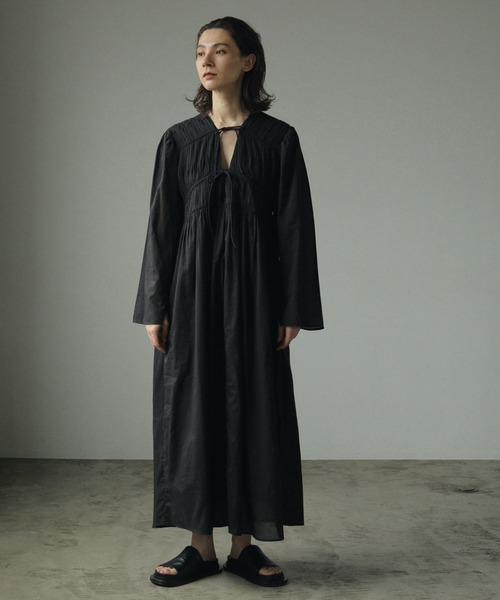 【ann】anuke Cotton Gather Onepiece ànuke online store（アンヌーク） / Cotton Gather