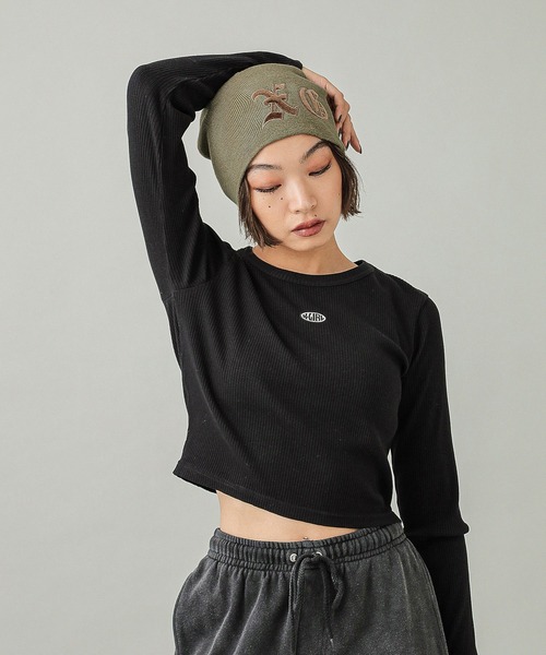 【タグ付き美品】EDIT FOR LULU アルパカMIXシャギーニットキャップ アルパカMIXシャギーニットキャップ（ニットキャップ・ビーニー