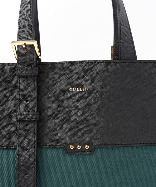 CULLNI トートバッグ Leather Belt Handle ＆ Canvas