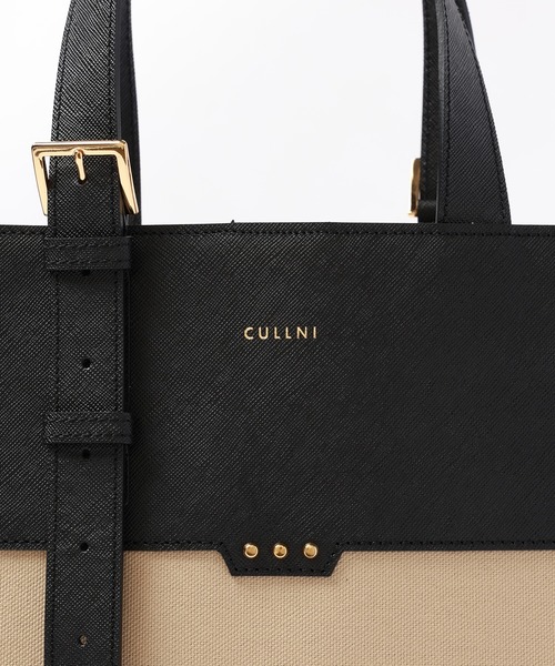 CULLNI トートバッグ Leather Belt Handle ＆ Canvas