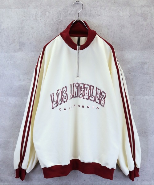 Anytime Songs ジャージ half zip track jacket/フロントロゴ