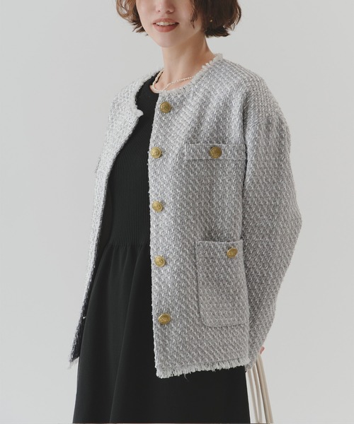 titivate（ティティベイト） ジャケット ノーカラージャケット ノー