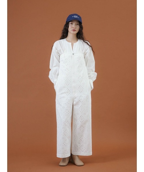 FIKA. オールインワン Denim bare-top all-in-one レディース