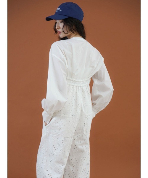 FIKA. オールインワン Denim bare-top all-in-one レディース