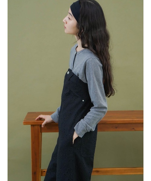 DIANTE オールインワン DENIM BARE TOP ALL IN ONE FIKA. オールインワン Denim bare-top all-in-one レディース