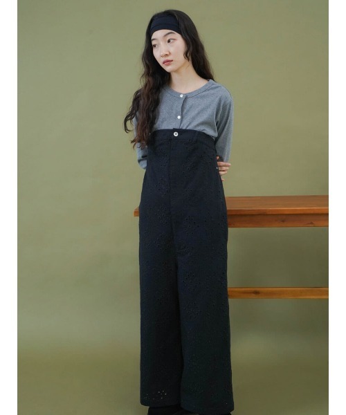 DIANTE オールインワン DENIM BARE TOP ALL IN ONE FIKA. オールインワン Denim bare-top all-in-one レディース