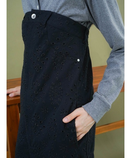FIKA. オールインワン Denim bare-top all-in-one レディース