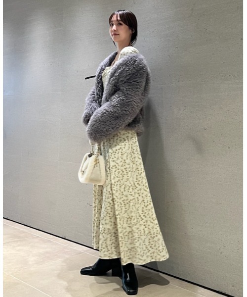 最終夏服セール！着用1回美品 FRAYID フラワーボレロ付キャミワンピース即完 FRAY I.D (フレイアイディー)フラワープリントボレロキャミ
