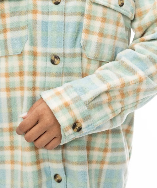 ブラウス シャツ BILLABONG レディース FORGE FLEECE 0 長袖シャツ/ビラボン総柄フリース長袖シャツ レディース BILLABONG ブラウス シャツ レディース FORGE FLEECE 0 長袖