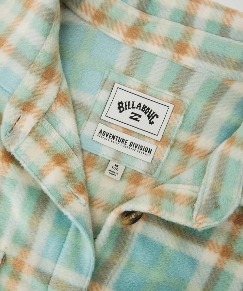 ブラウス シャツ BILLABONG レディース FORGE FLEECE 0 長袖シャツ/ビラボン総柄フリース長袖シャツ レディース BILLABONG ブラウス シャツ レディース FORGE FLEECE 0 長袖