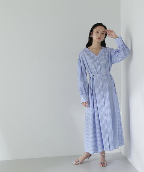 NATURAL BEAUTY BASIC ワンピース ネイビー Ｓ ナチュラルビューティーベーシック NATURAL BEAUTY BASIC バイ